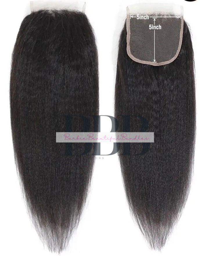 5x5 Natural color HD Closures